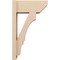 Ekena Millwork 8-in W x 18-in D x 30-in H Balboa Slat Rough Cedar Woodgrain TimberThane Outlooker, Primed Tan OUTUR080X18X30BOA24RCPR - alternate 3